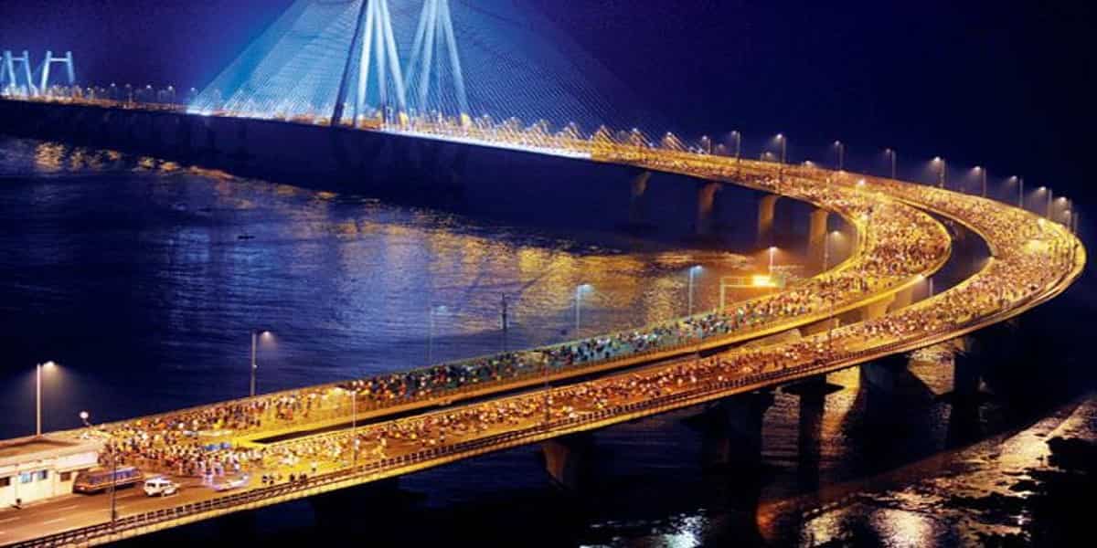 Bandra worli sea link bridge image